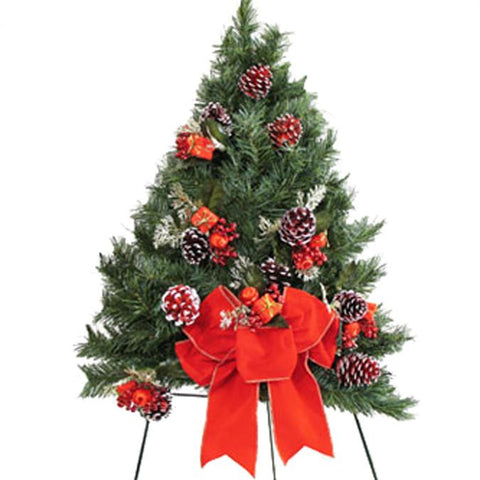 09 - Christmas Tree w/ Cones & Bow