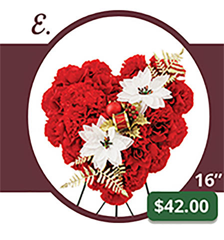 E - Large Heart of Roses