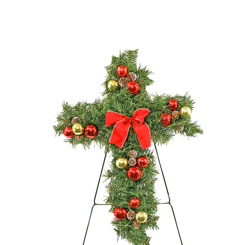 Web exclusive Cross with ornaments